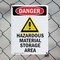 Signmission GHS Hazardous Material Danger Sign, Plastic, 7in W x 10in L, 2PK OS-2PACK-DS-P-710-V-2024 - alternate 2